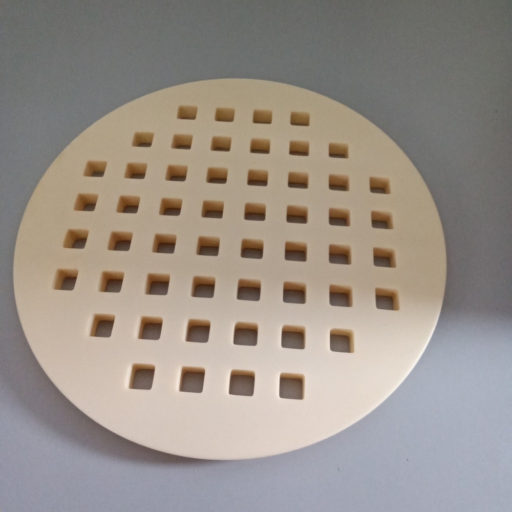Cream Lattice Pie Crust Cutter 9.5 Inch Square Grid Dough Cutout Mold Tool